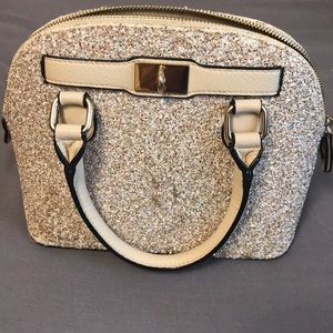 White Glitter Purse